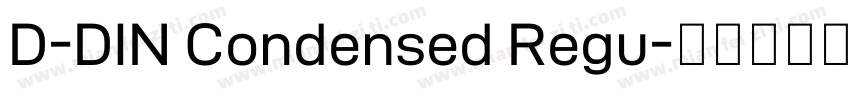 D-DIN Condensed Regu字体转换